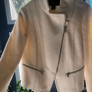 Cream Ann Taylor Trendy Jacket